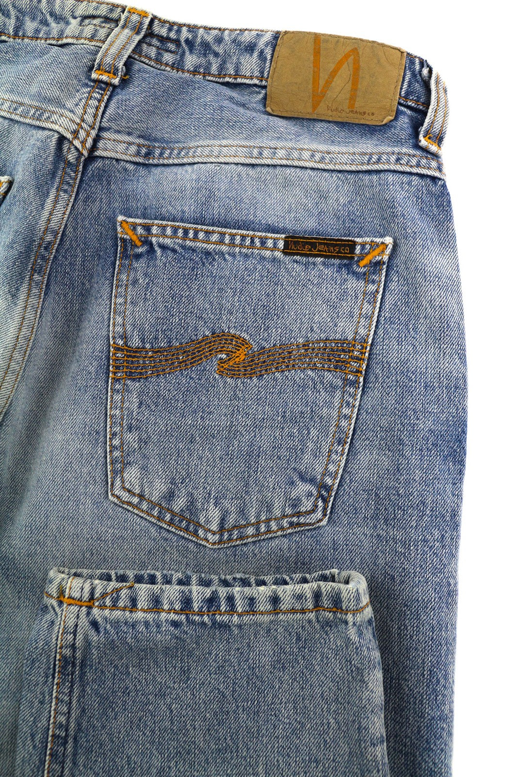 NUDIE JEANS Breezy Britt Women Jeans W29/L32 Washed Blue Slim Fit Denim