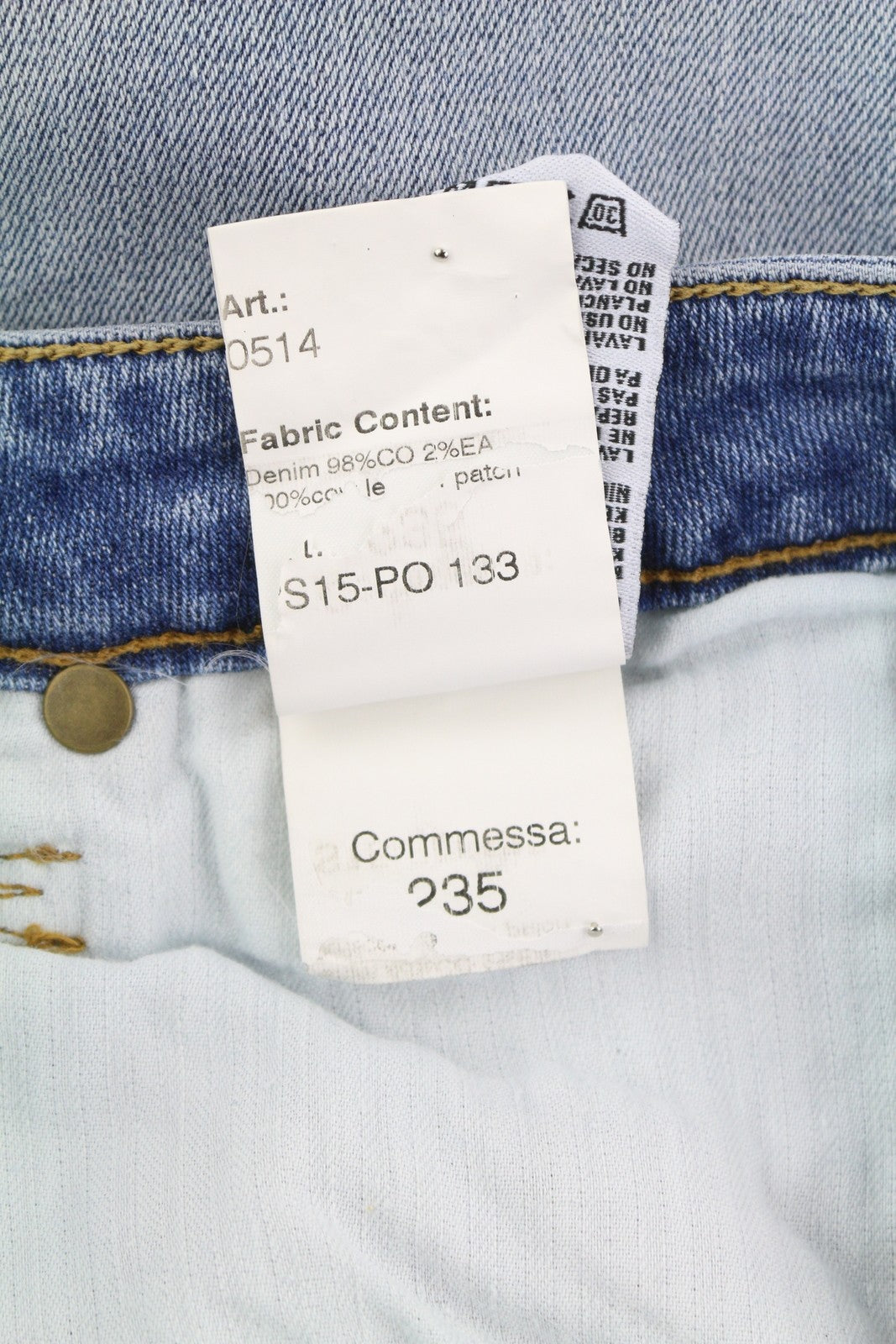 R13 Alison Crop Women Jeans 24 Light Destroyed Patch Distress Skinny