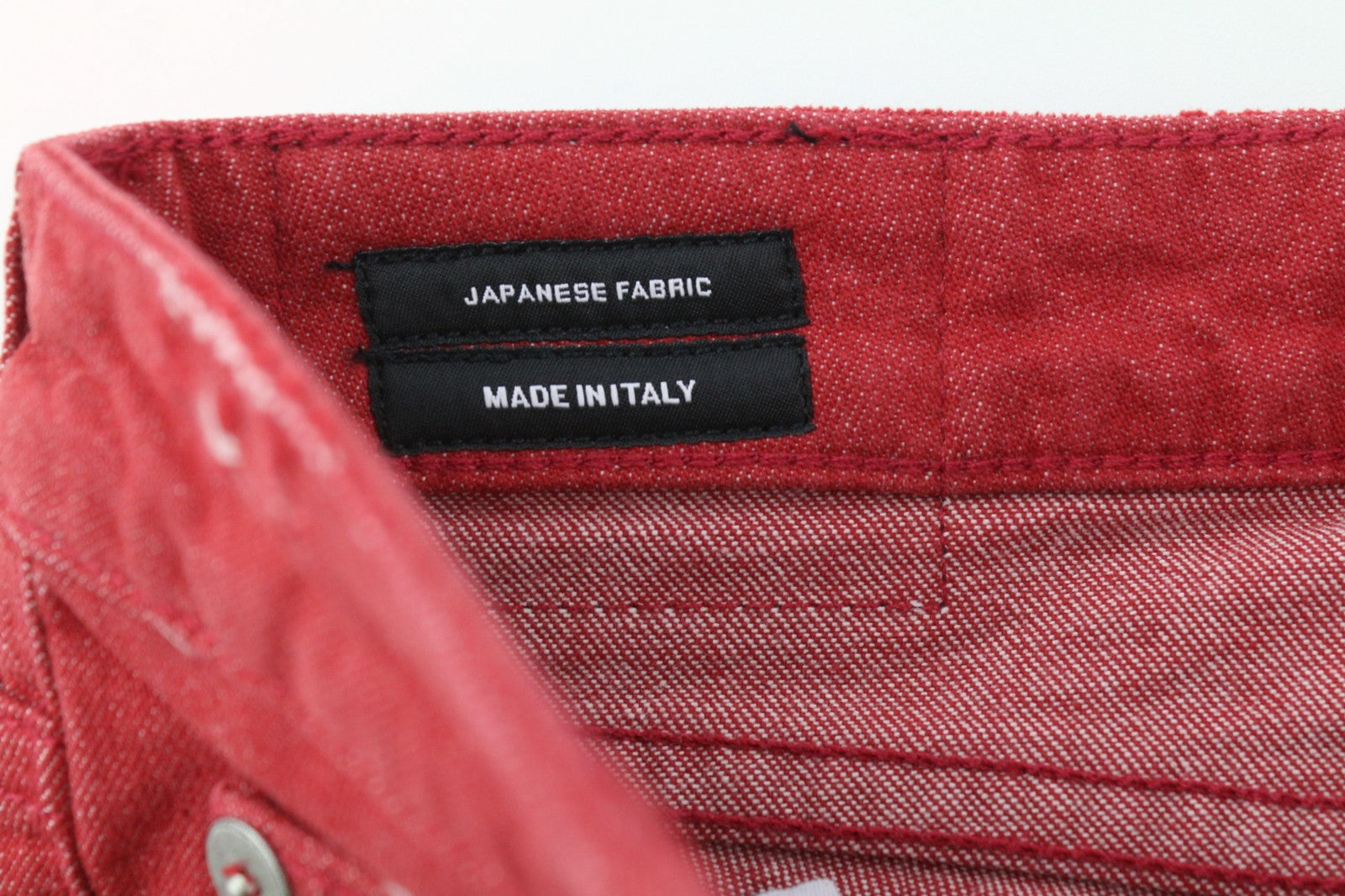 R13 Kate Skinny Women Jeans 24 Red Distressed Ripped Ankle Denim