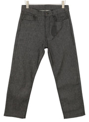 R13 Boyfriend Women Jeans 27 Vintage Grey Straight Cropped Ankle Denim
