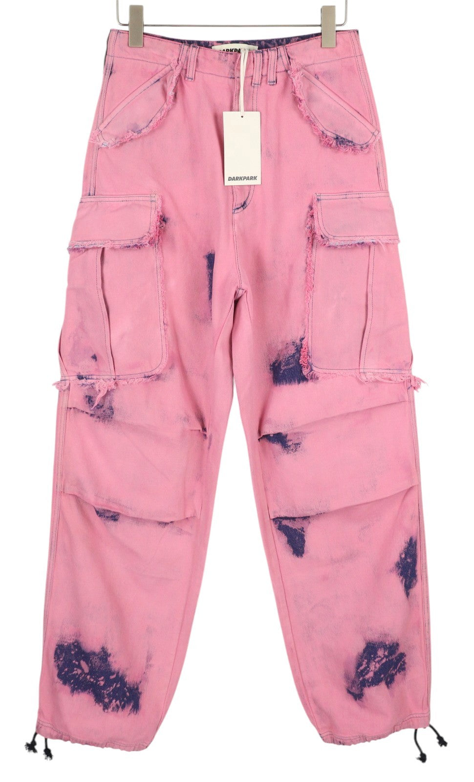 DARKPARK Vivi Cargo Women Jeans 26 PB Pink Blue Wide Leg Denim