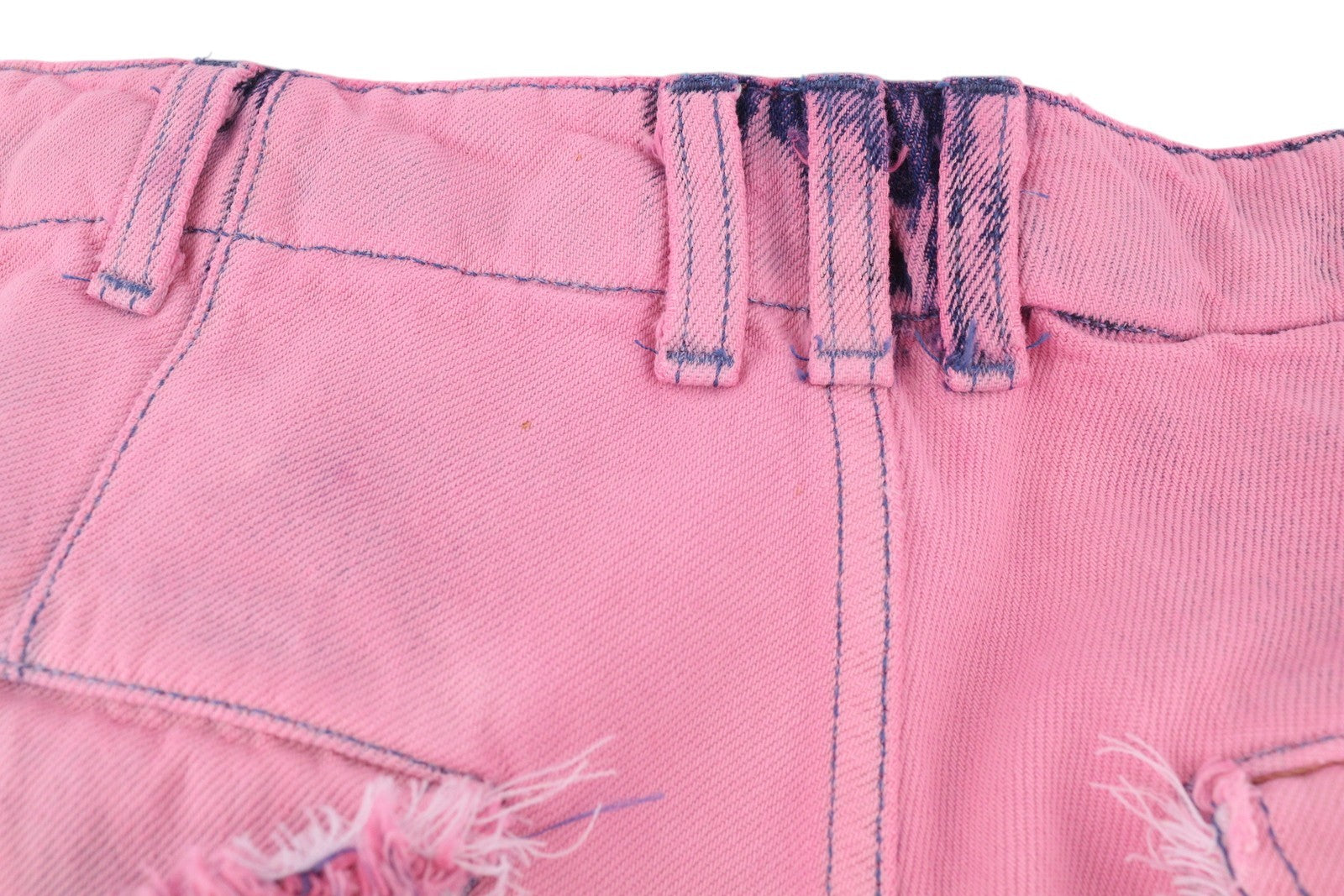 DARKPARK Vivi Cargo Women Jeans 27 PB Pink Blue Relaxed Wide Denim