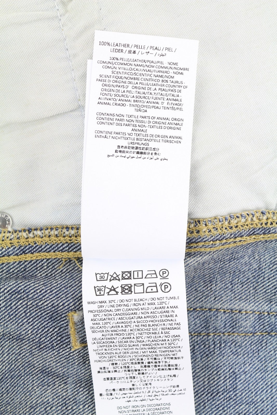 1989 STUDIO Old Mastiff Men Jeans W30 Blue Faded Wide Leg RRP420