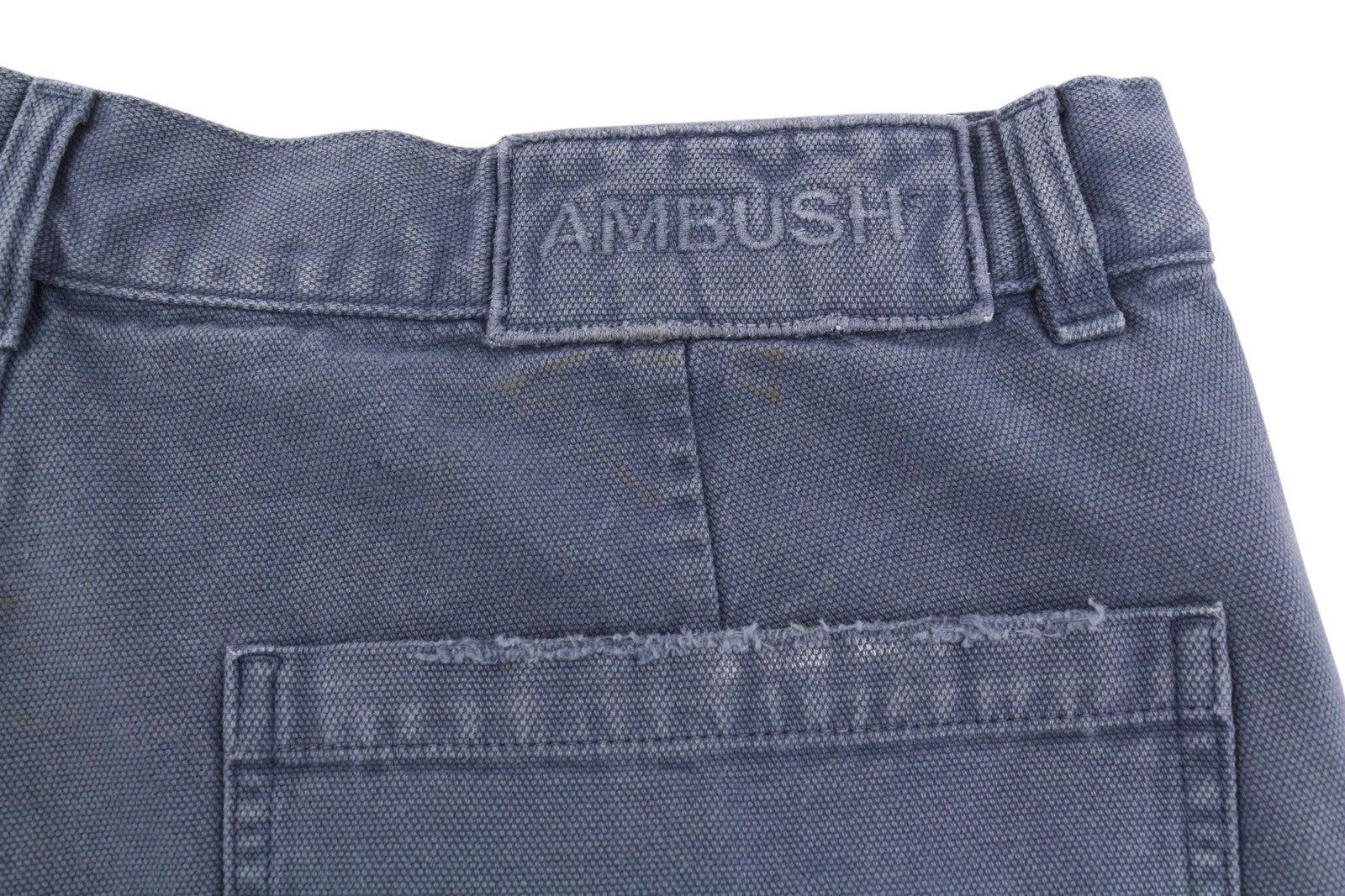 AMBUSH Worker Men Trousers XL Navy Relaxed Patch Pocket Zip RRP415