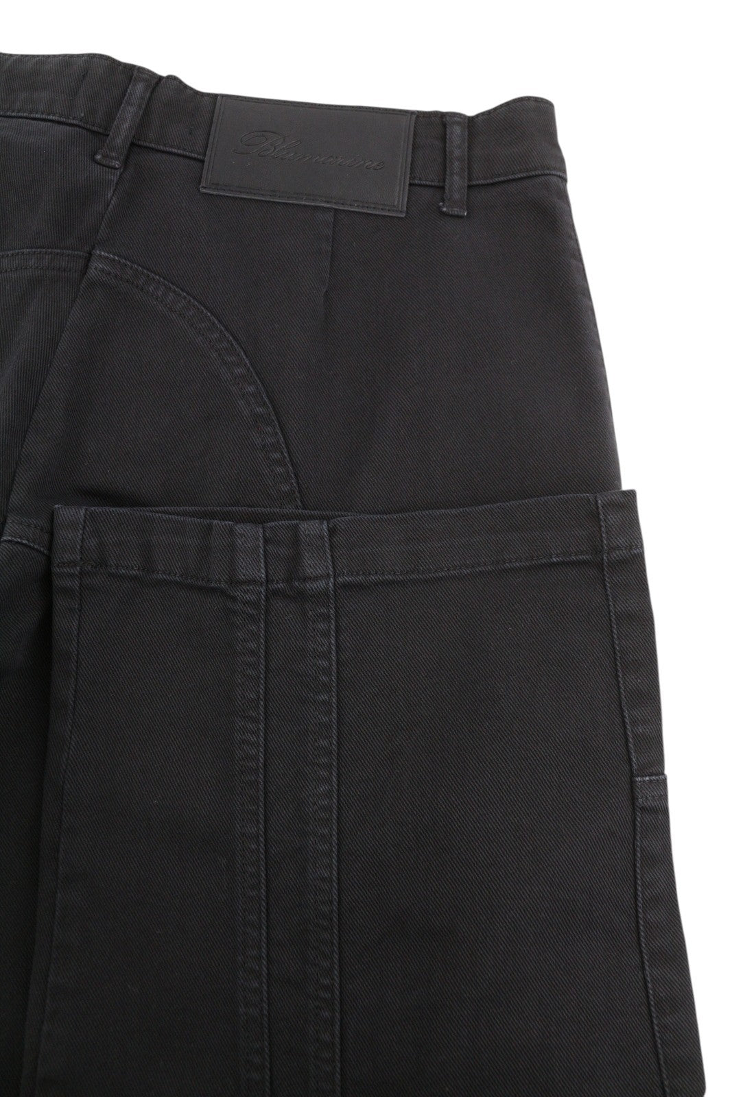 BLUMARINE J. Cargo Women Trousers 42 Black Loose Patch Pocket Belt RRP427