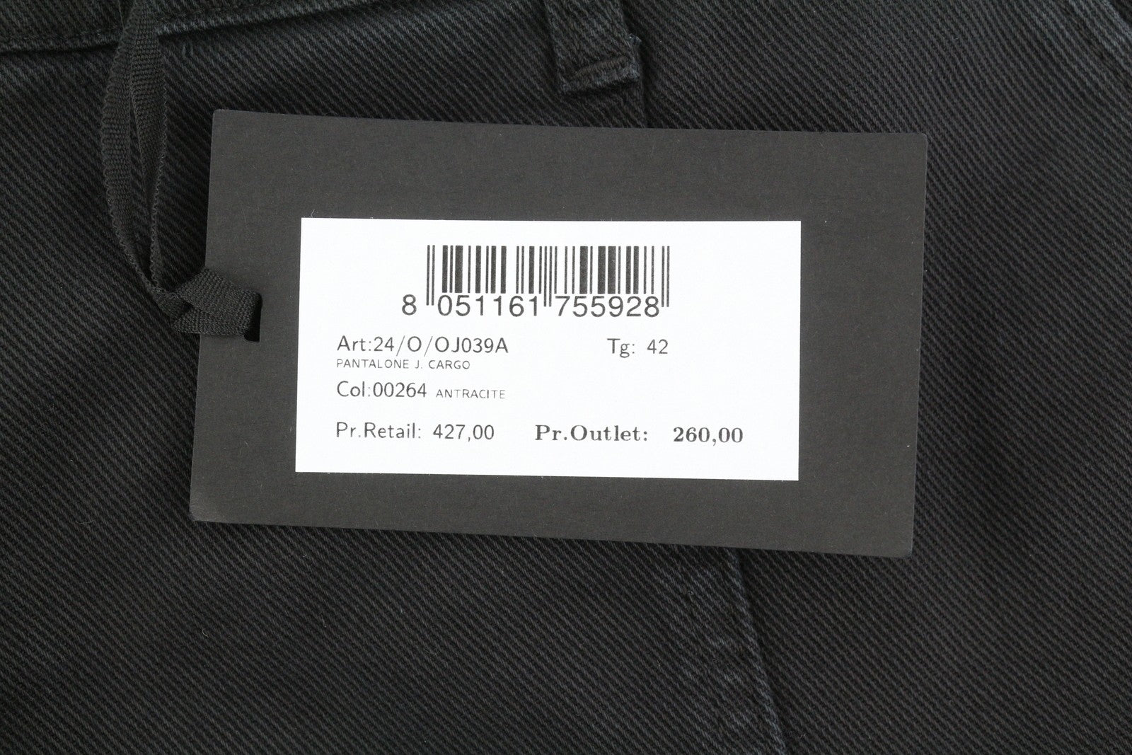 BLUMARINE J. Cargo Women Trousers 42 Black Loose Patch Pocket Belt RRP427