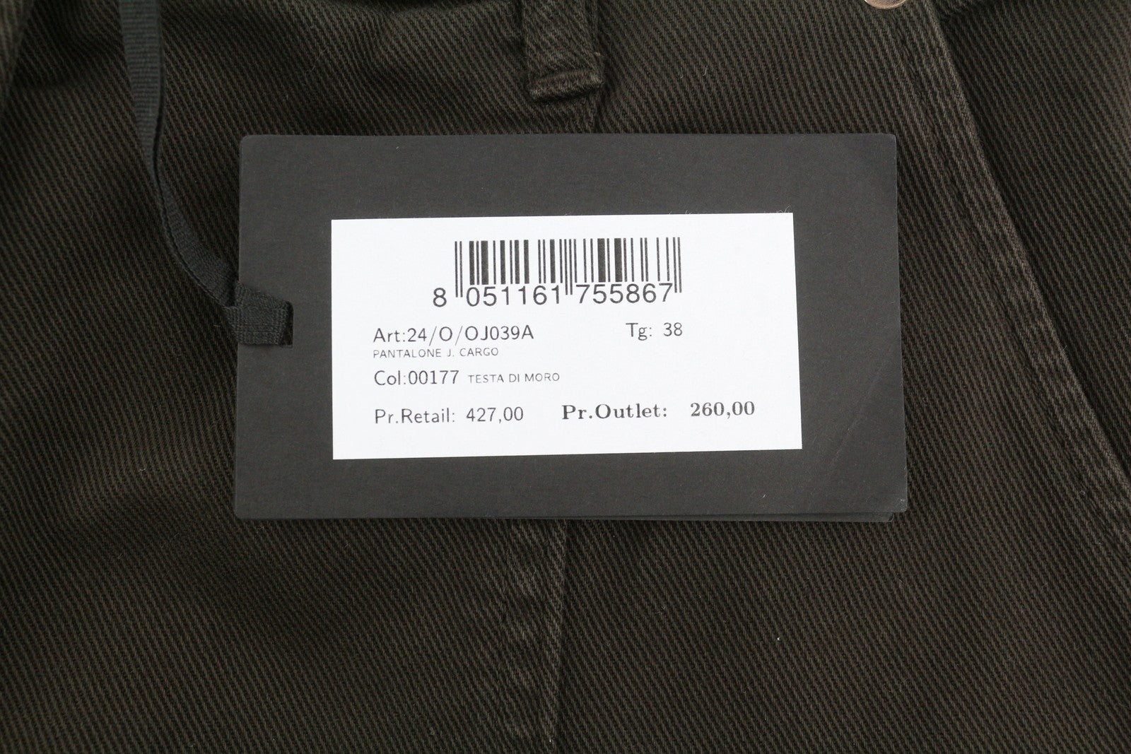 BLUMARINE J. Cargo Women Trousers 38 Black Patch Pockets Zip Belt RRP427