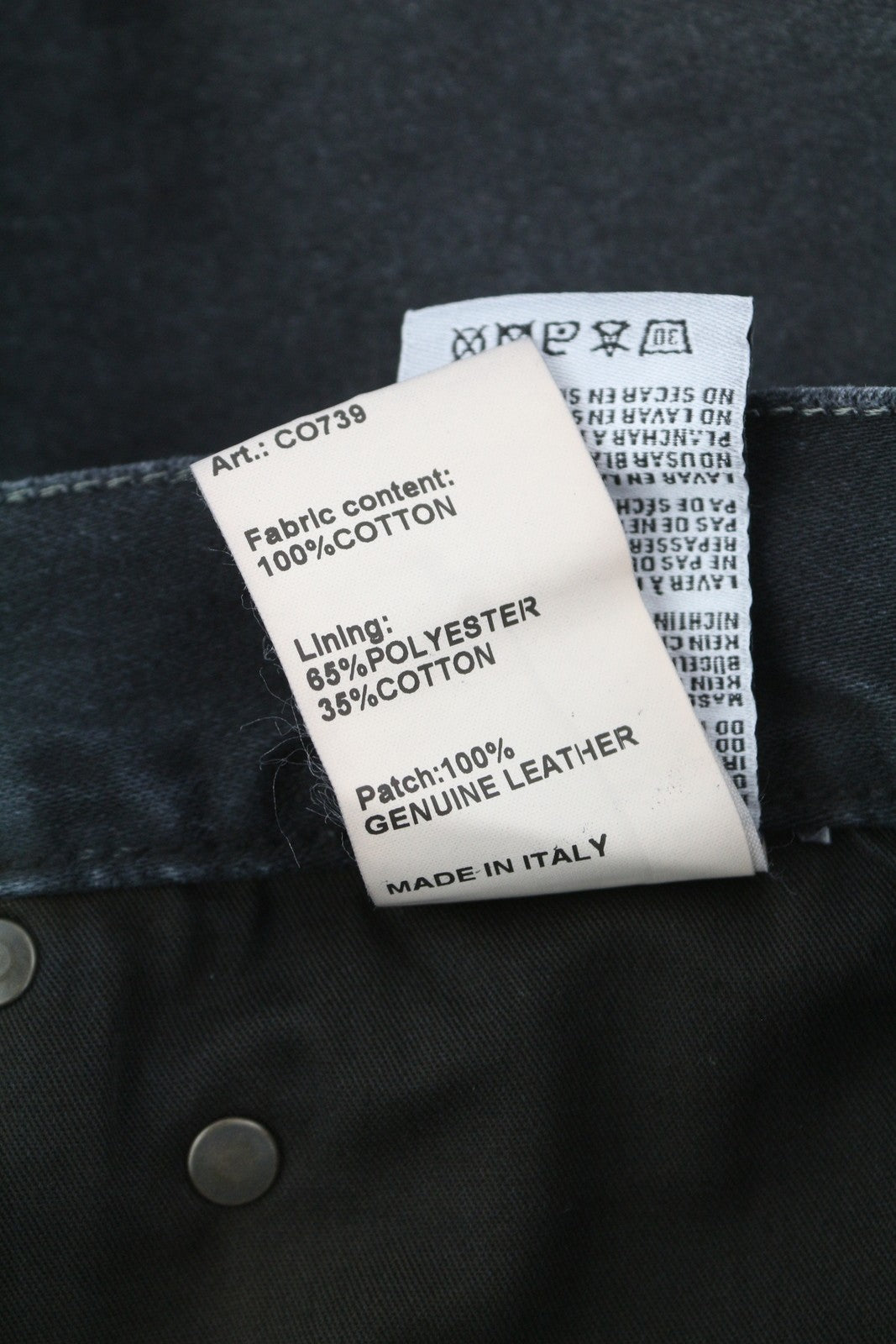 R13 X-BF Women Jeans 27 Black Moleskin Cropped Zip Fly FW25