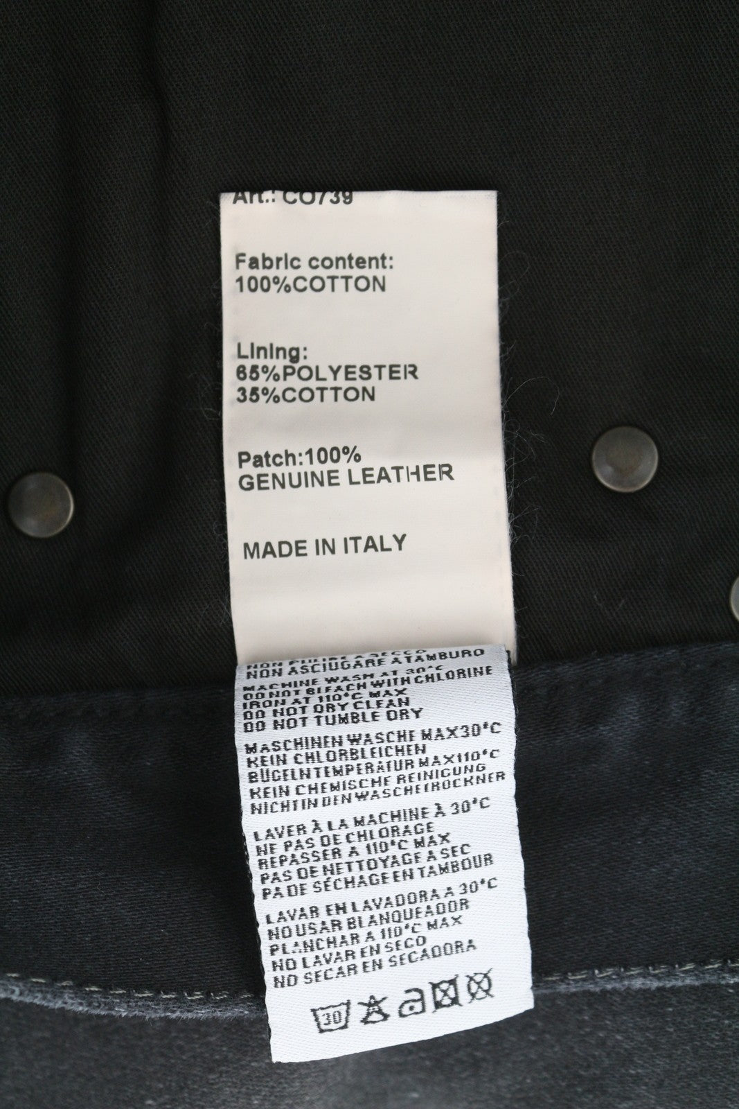 R13 X-BF Women Jeans 23 Black Moleskin Cropped Zip FW25