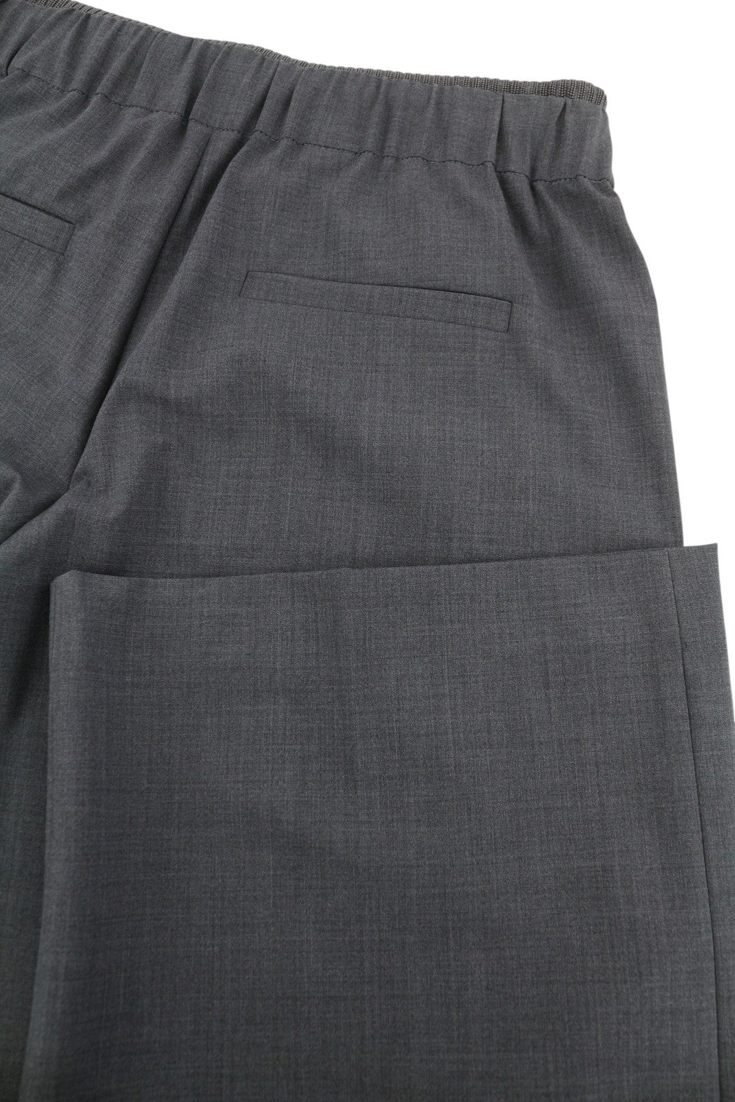 BRUNELLO CUCINELLI Women Trousers EU38 Grey Wool Blend