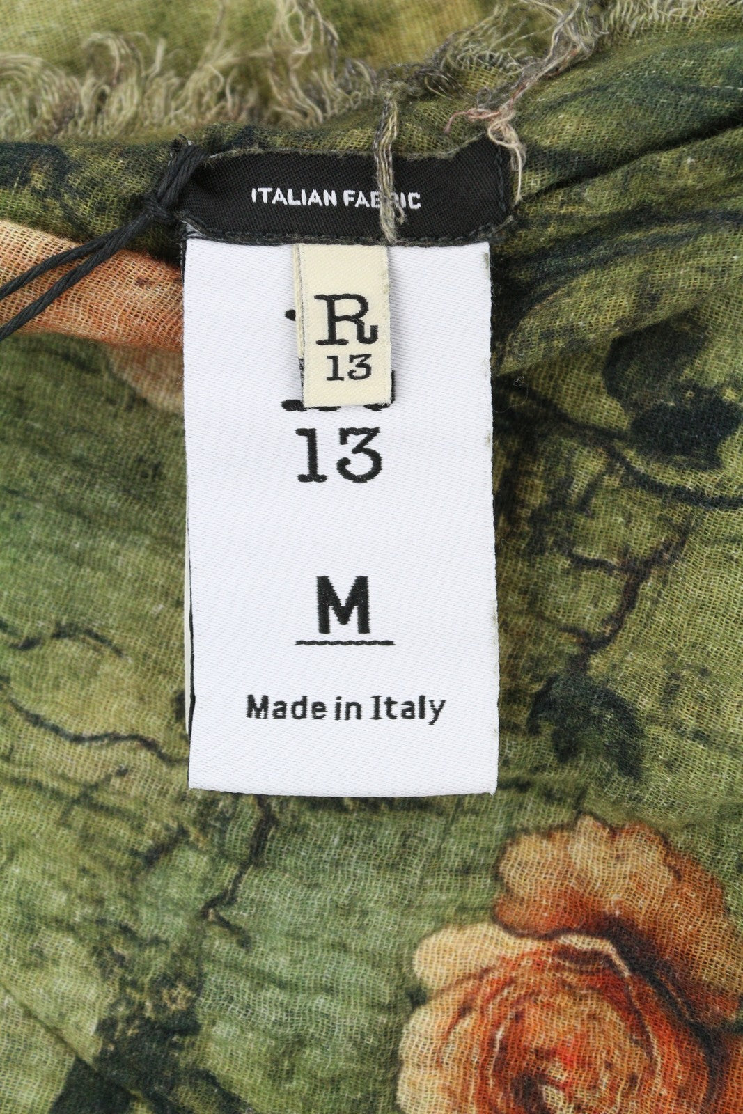 R13 Reversible Tank Women Dress M Patterned Midi PF25 RRP999