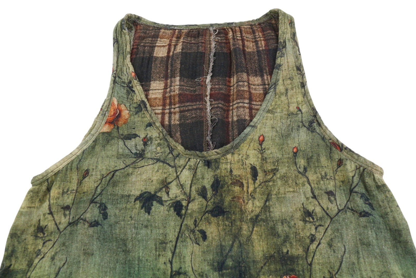 R13 Reversible Tank Women Dress M Patterned Midi PF25 RRP999