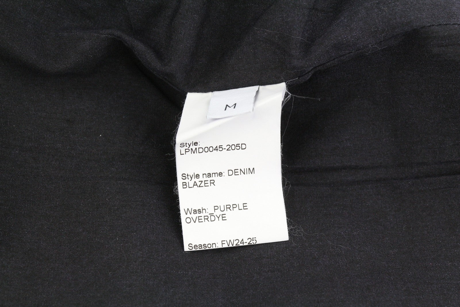 LE PERE Denim Men Blazer M Purple Waxed Single Breasted