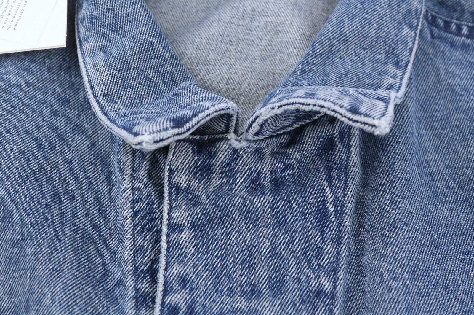 AMBUSH Men Oversized Jeans Denim Jacket L Blue Patch Pockets Zip