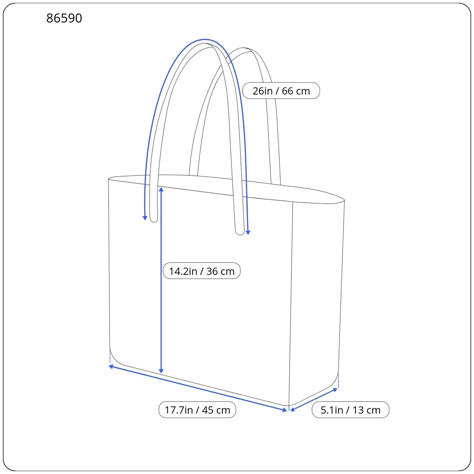 A.P.C. Shopping Saint Valentin Women Bag OS Blue Tote RRP140