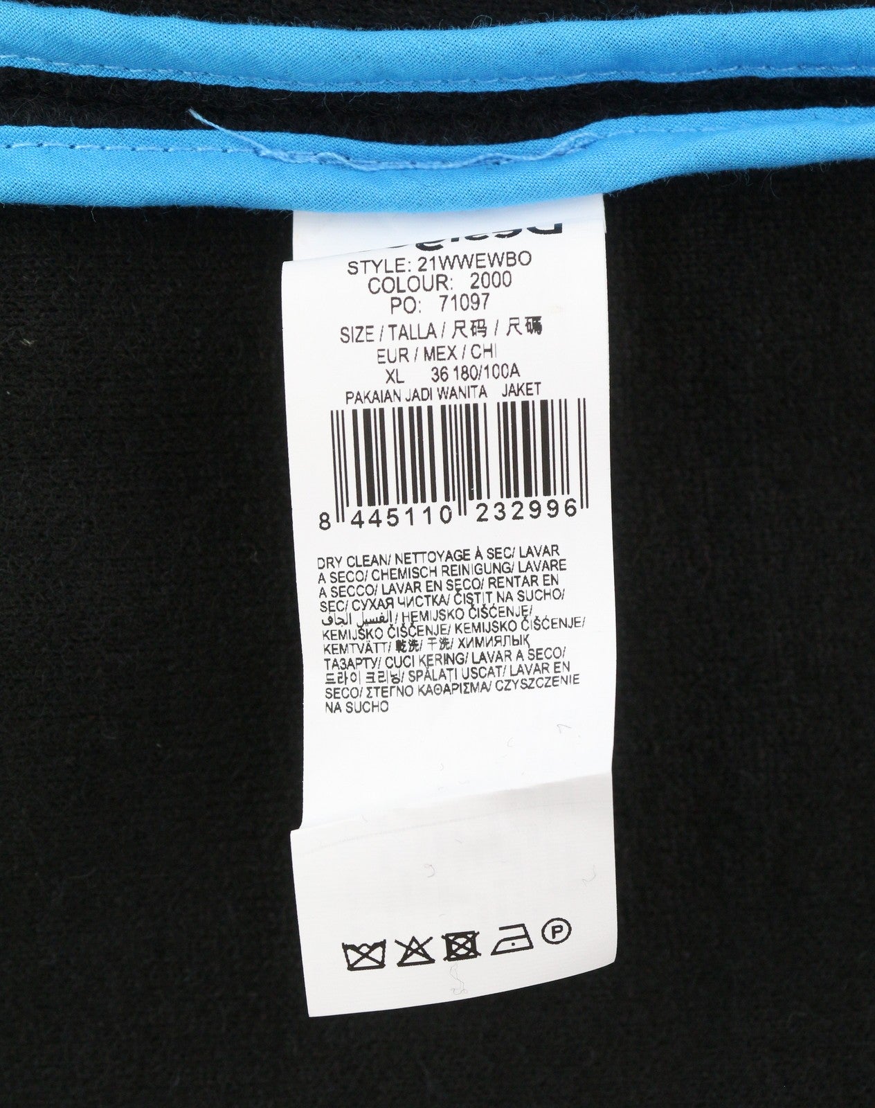 DESIGUAL Abric Estonia Women Coat XL Black Wool Blend Notch Lapel Mid-Length