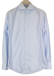 SUITSUPPLY Try On Extra Slim Men Shirt 38 Blue Pinstripe