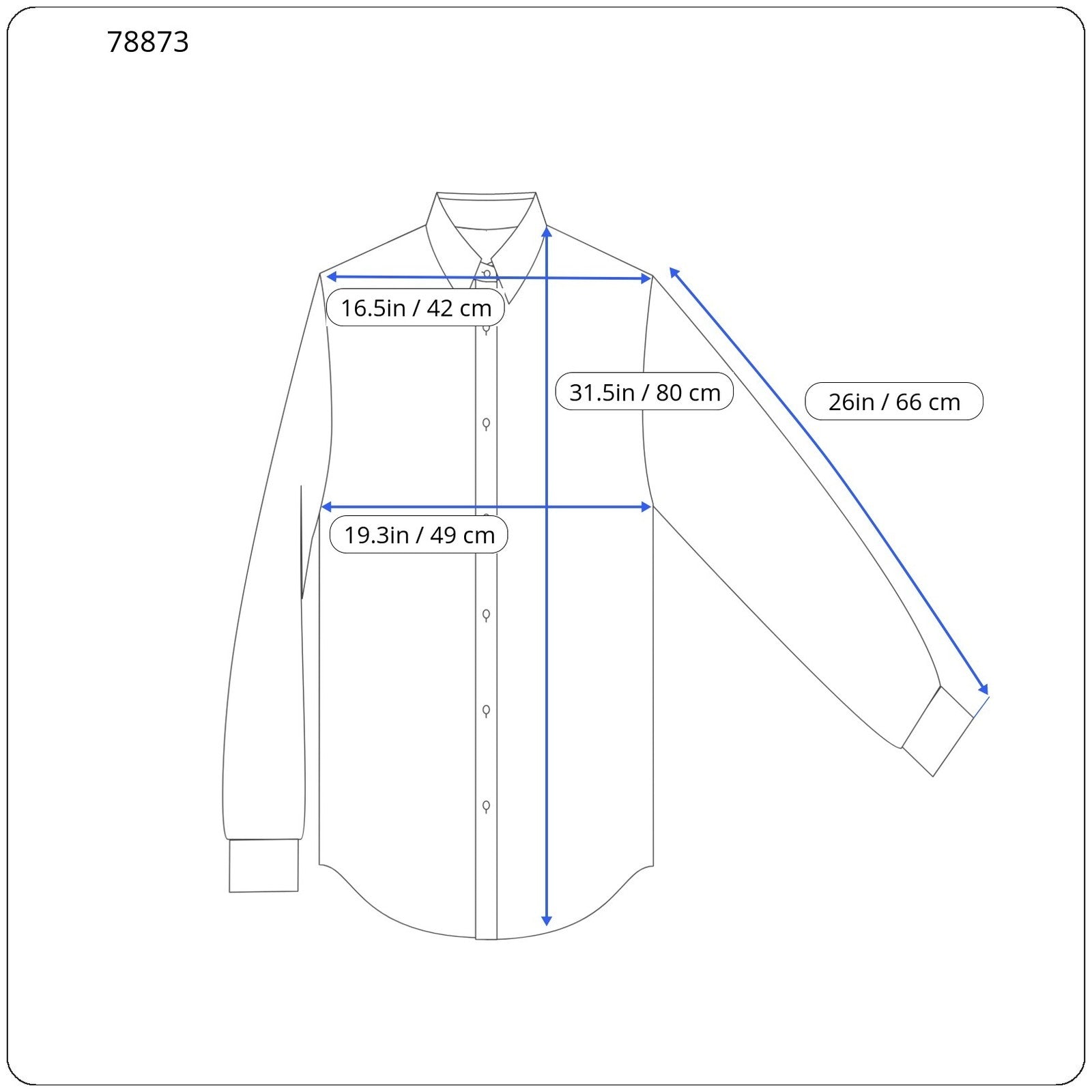 SUITSUPPLY Try On Extra Slim Men Shirt 38 Blue Pinstripe