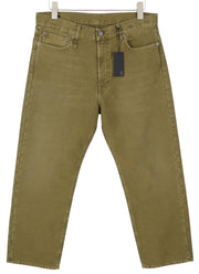 R13 Boyfriend Women Trousers 30 Olive Moleskin FW25