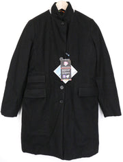 TUCANO URBANO New Carmen moteriškas paltas IT42 juodas vilnos mišinio kvėpuojantis, atsparus vėjui 