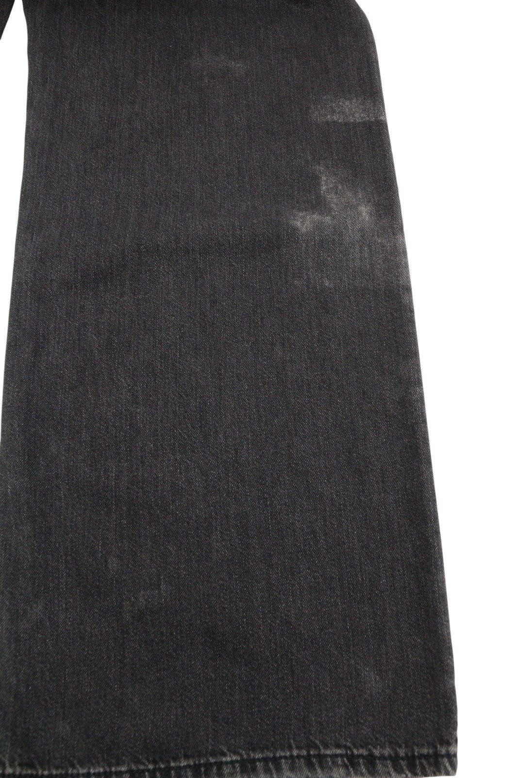 R13 Damon Pleated 28 Women Jeans Ellery Black Whiskers Faded Relaxed
