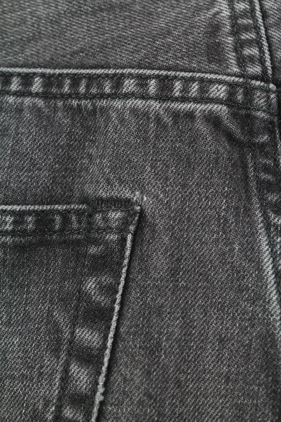 R13 Boyfriend 27 Women Jeans Wilson Black Whiskers Faded Cropped