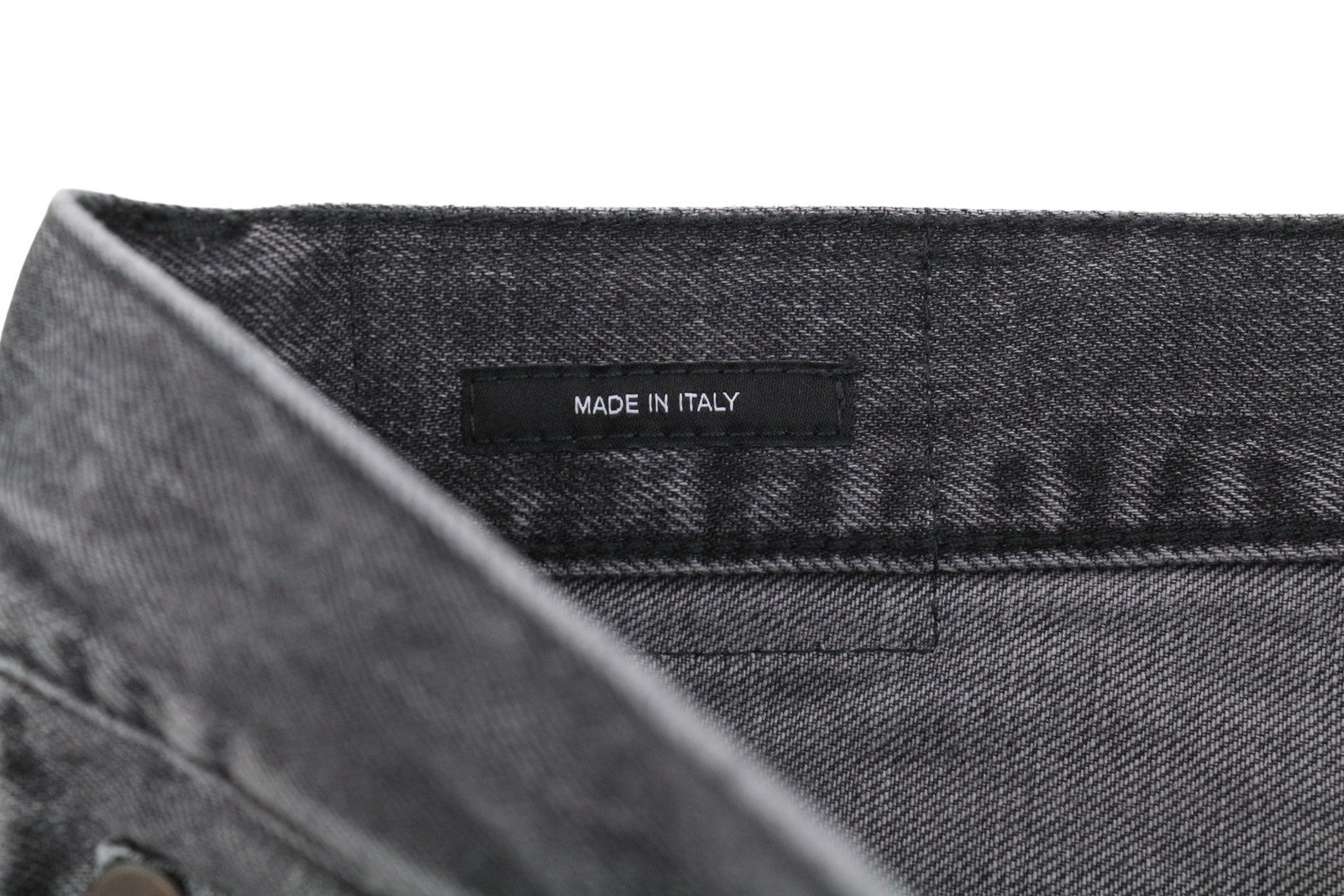 R13 Boyfriend 27 Women Jeans Wilson Black Whiskers Faded Cropped