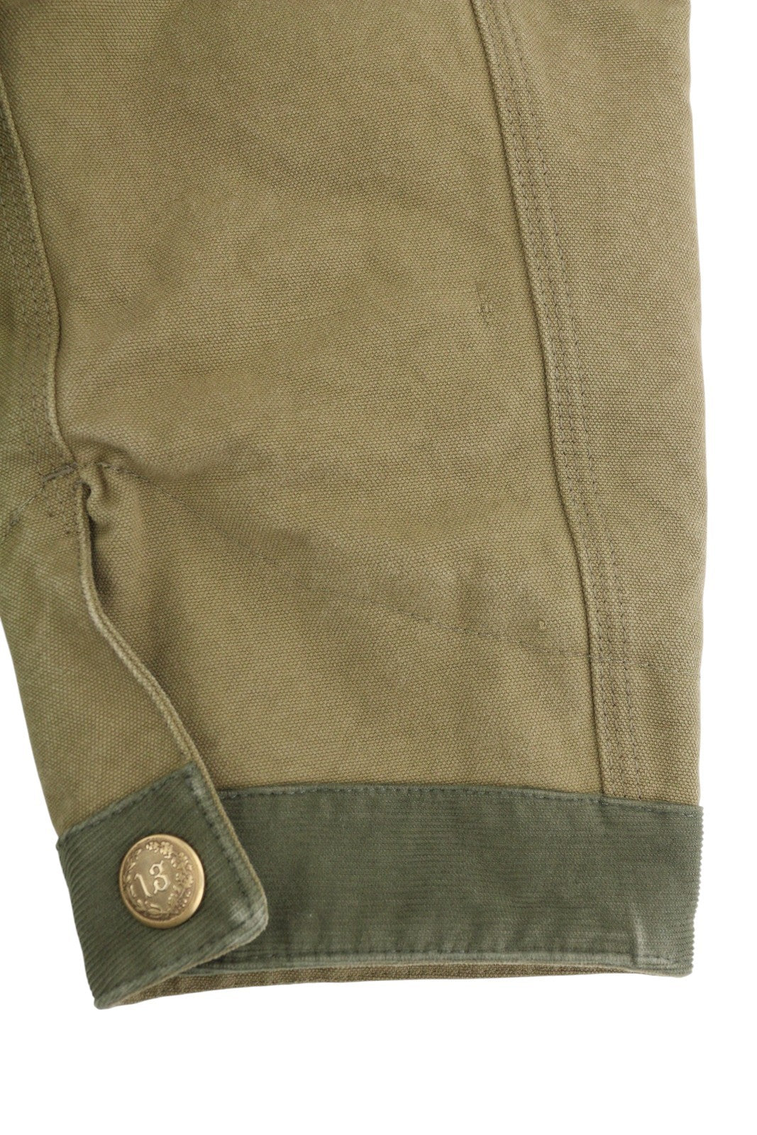 R13 Cord Trimmed Chore Women Jacket S Dusky Tan Canvas Relaxed FW25 RRP1699