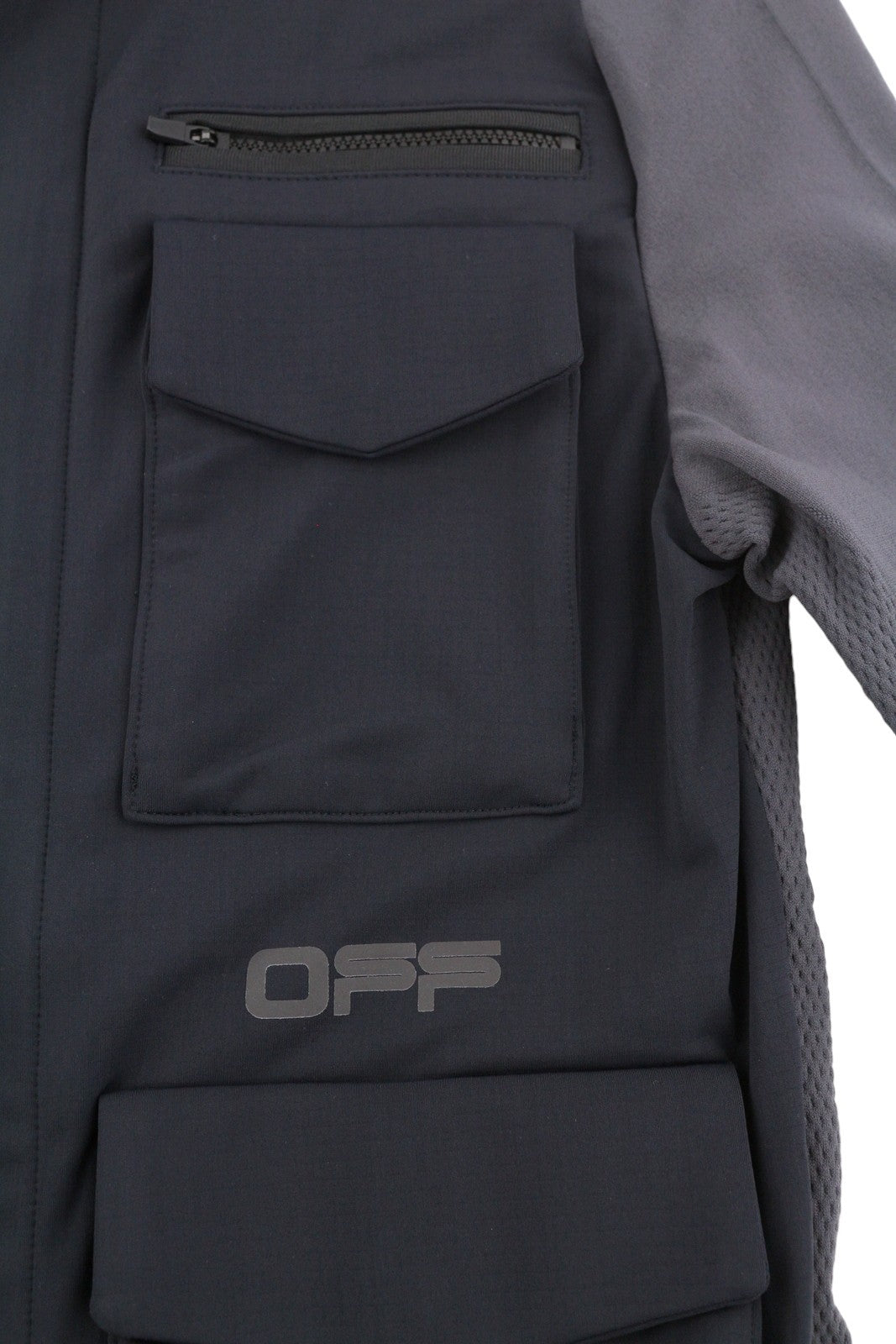 OFF-WHITE Active Windblock Seamless Men Jacket S Dark Grey Light RRP1250
