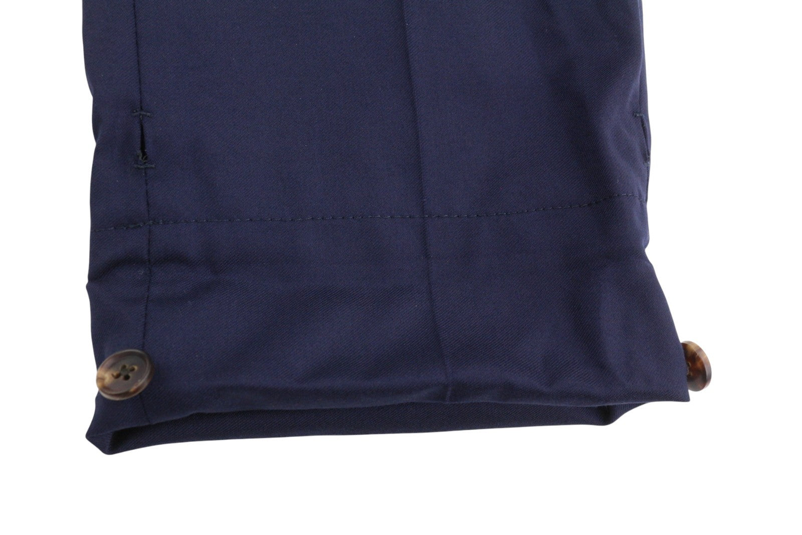 SUITSUPPLY Jort Bolton Int. Men Trousers UK34R Dark Blue Wool Cashmere Turn-Up
