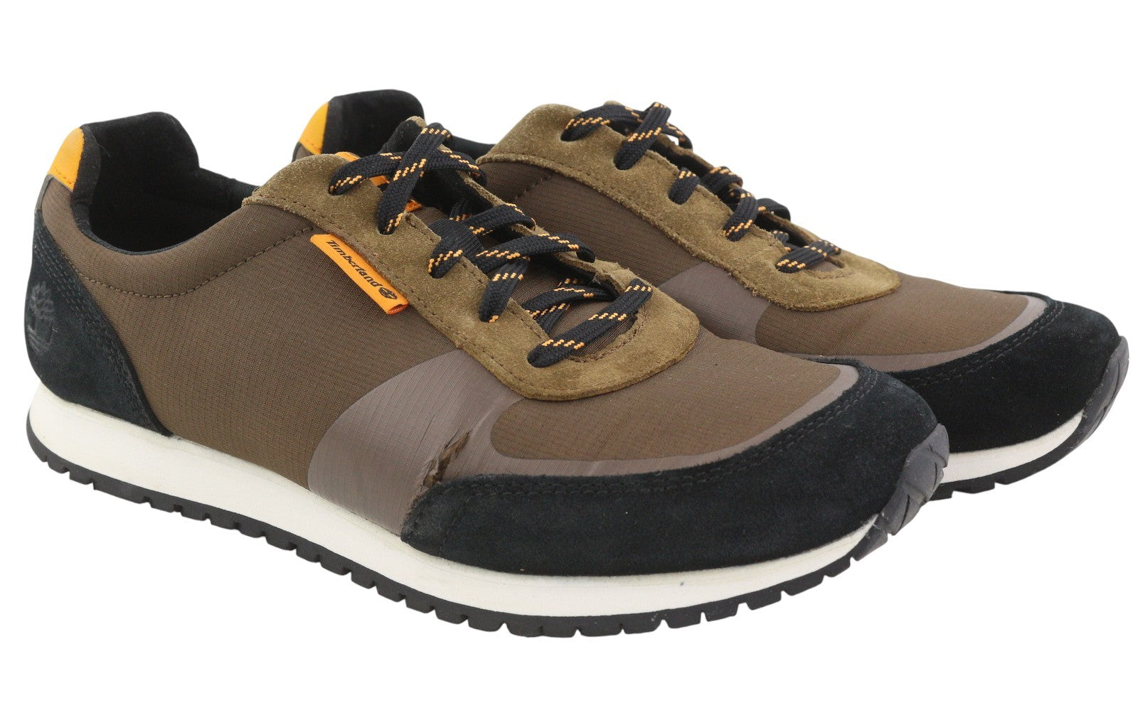 TIMBERLAND A2NMY Men Sneakers EU43 Brown Leather Low Top ReBOTL Ortholite