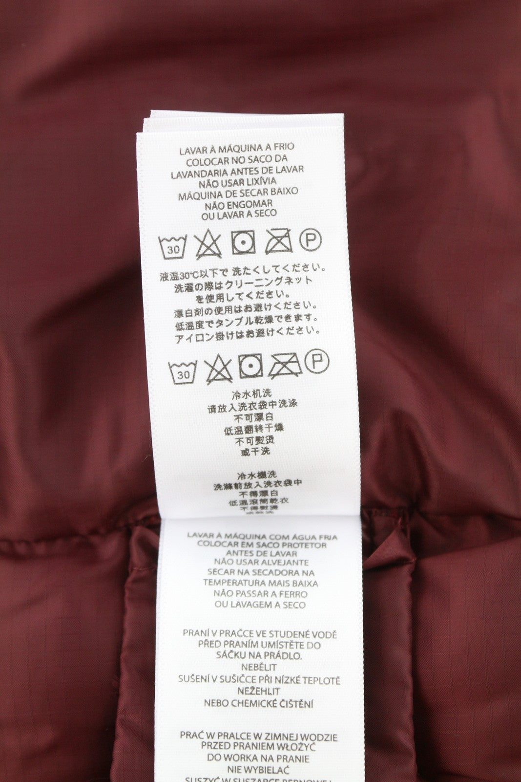 MICHAEL KORS Men Waistcoat L Burgundy Quilted Insulated Zip Vest RRP199