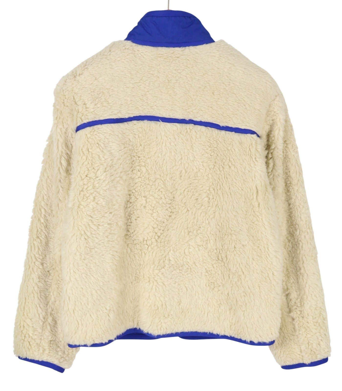 AMBUSH New Fleece Men Jacket S Ivory Faux Fur Fluffy Zip Light RRP710