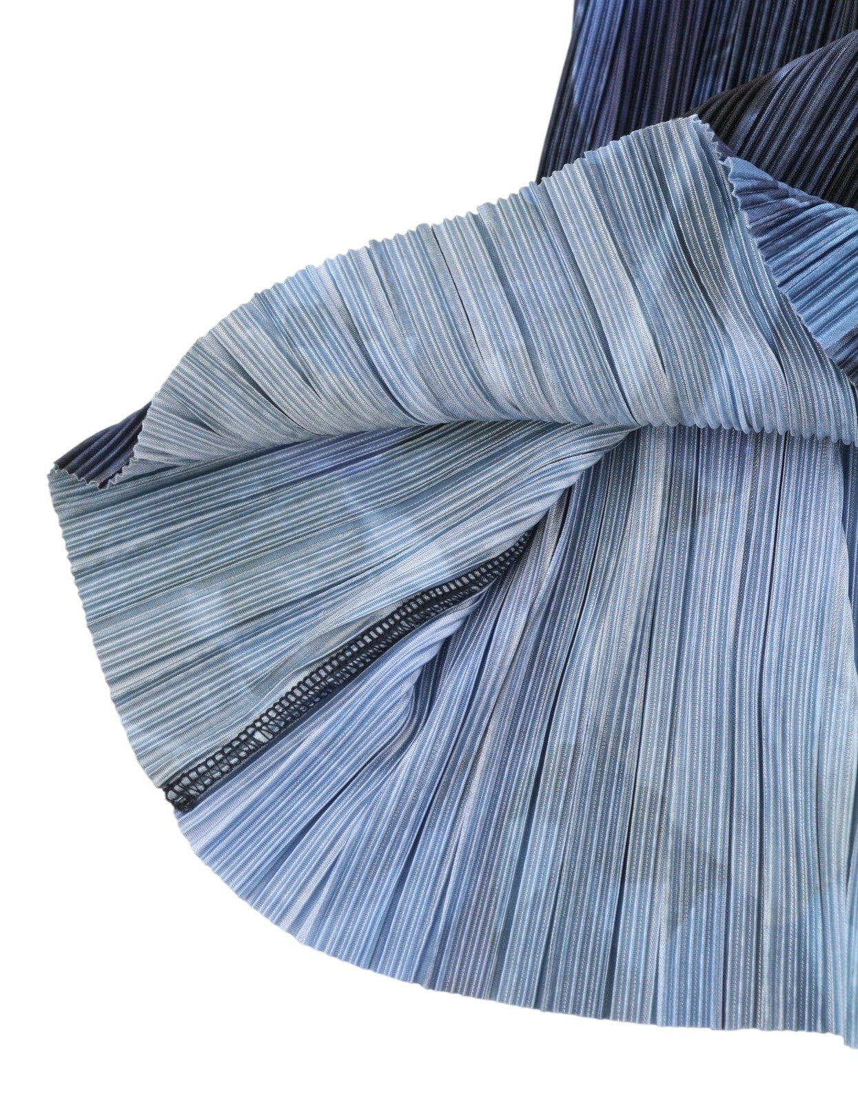 MAX&CO. Women Dress XS Blue Patterned Textured Belted Short Sleeved Knee-Length