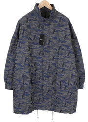 EMPORIO ARMANI Men Jacket EU50 Oversized Jacquard Camo Full Zip Unlined