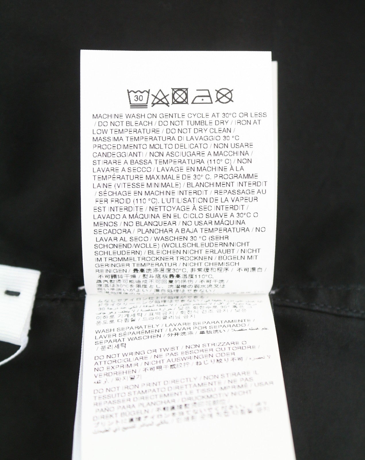 OFF-WHITE Emblem Popl Slim Bowling Men Shirt 46 Black Short SleeveF25 RRP845