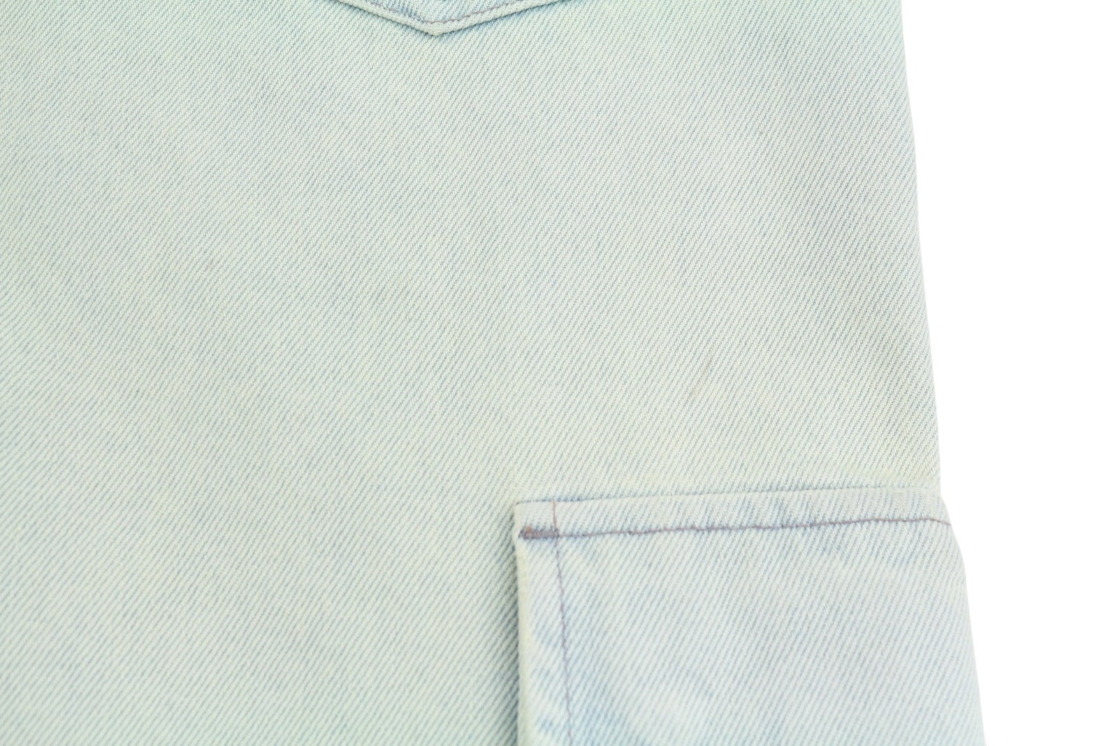AMBUSH Slim Denim Cargo Men Jeans W32 Light Blue Distressed Regular RRP920