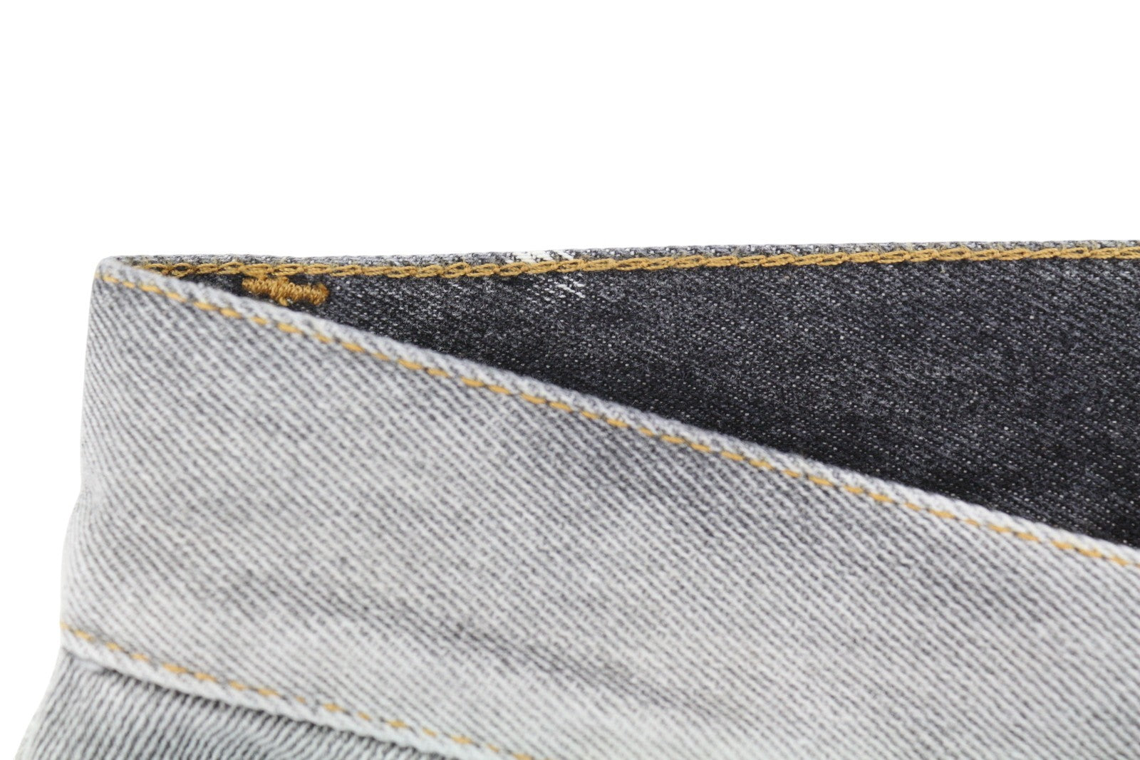 OFF-WHITE Meteor Denim Bleach Women Jeans W27 Grey Faded Cut-Out RRP765