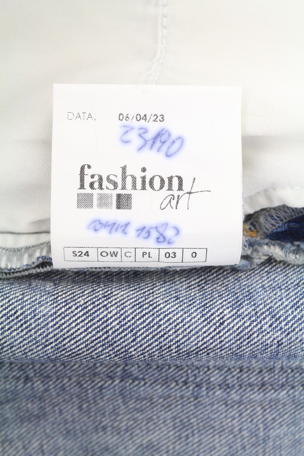 OFF-WHITE Slim Flared 5PKT Women Jeans W26 Blue Faded Bootcut Zip Fly