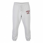 AMERICAN EAGLE OUTFITTERS Men Trousers L Grey Melange Drawstring Sweatpants