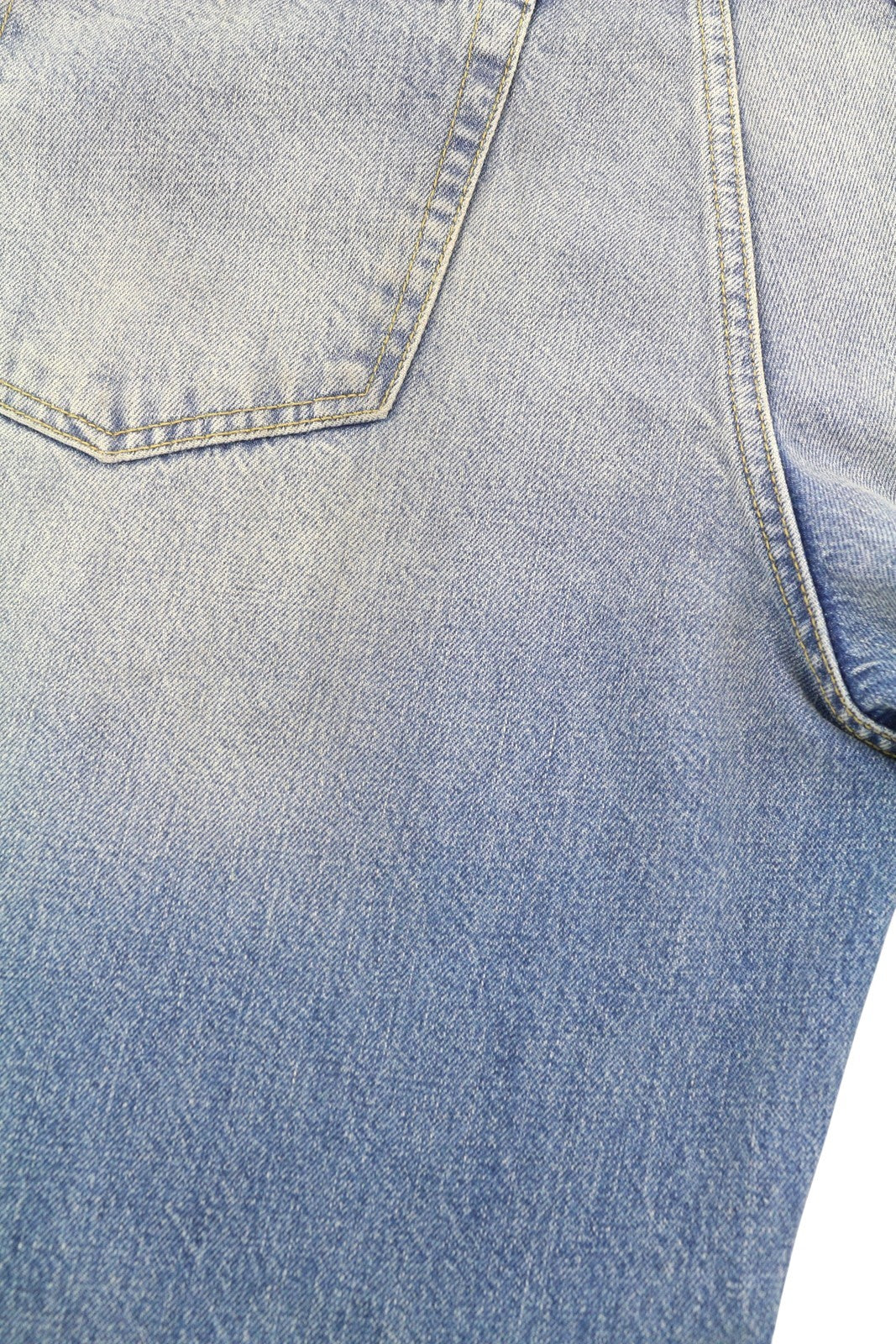 R13 D'Arcy Loose Men Jeans 33 Veiled Blue Whiskered Faded Zip SS25