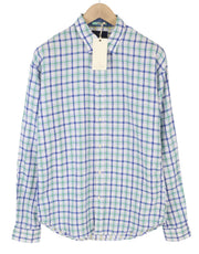 SCOTCH & SODA Men Shirt ~M Casual Plaid Print Button-Up Spread Collar