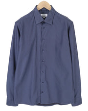 ETON Signature Twill Men Formal Shirt XL Blue Print Slim Spread Button
