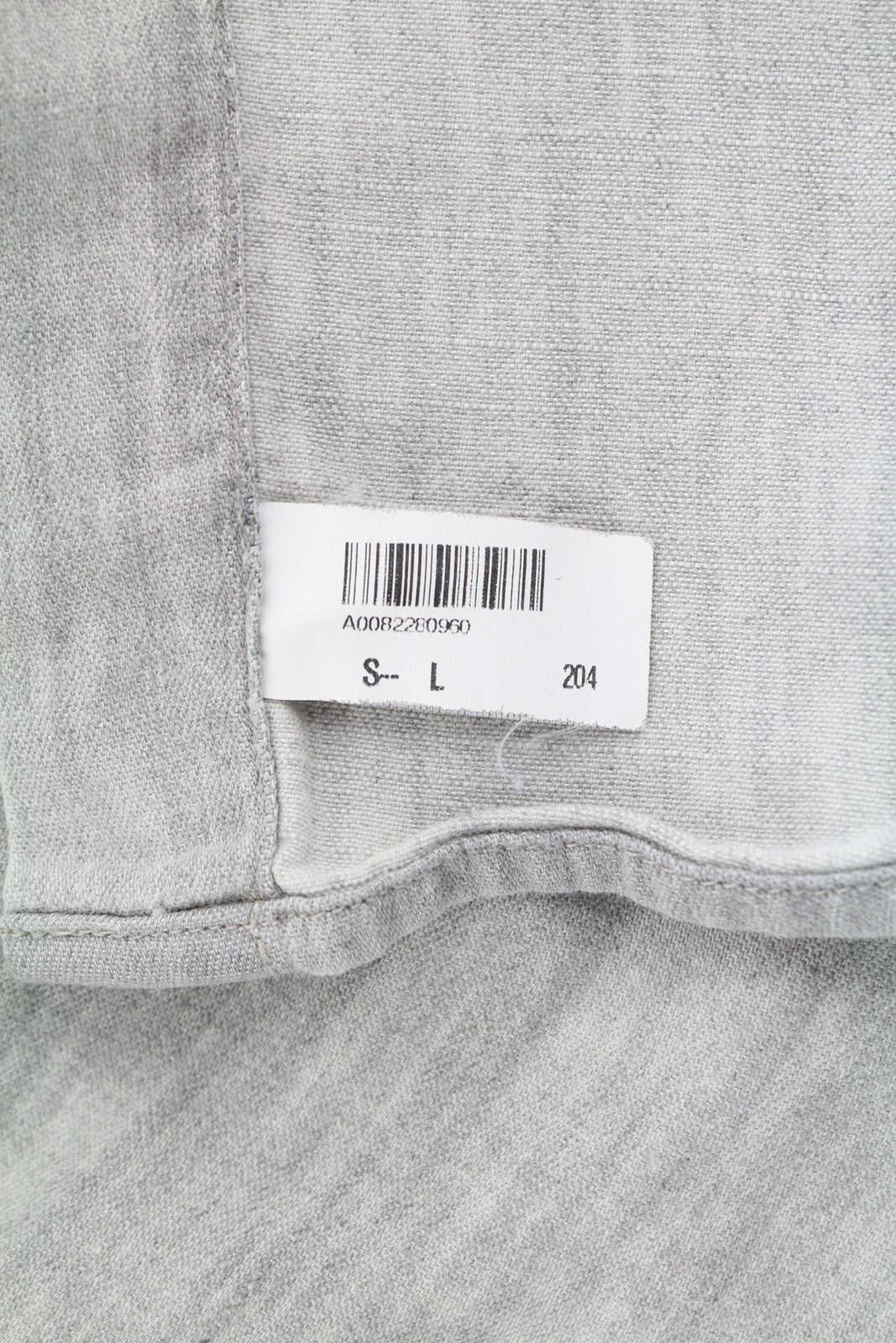 HUGO BOSS EdaE Men Shirt L Light Grey Washed Snap Button Western Collar