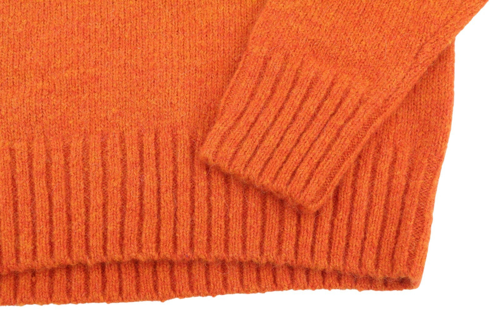 RALPH LAUREN Classic Orange Men Jumper XS Melange Wool Alpaca Knit RRP269