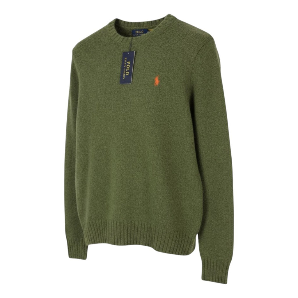 RALPH LAUREN Classics New Olive Men Jumper M Wool Alpaca Melange Pullover