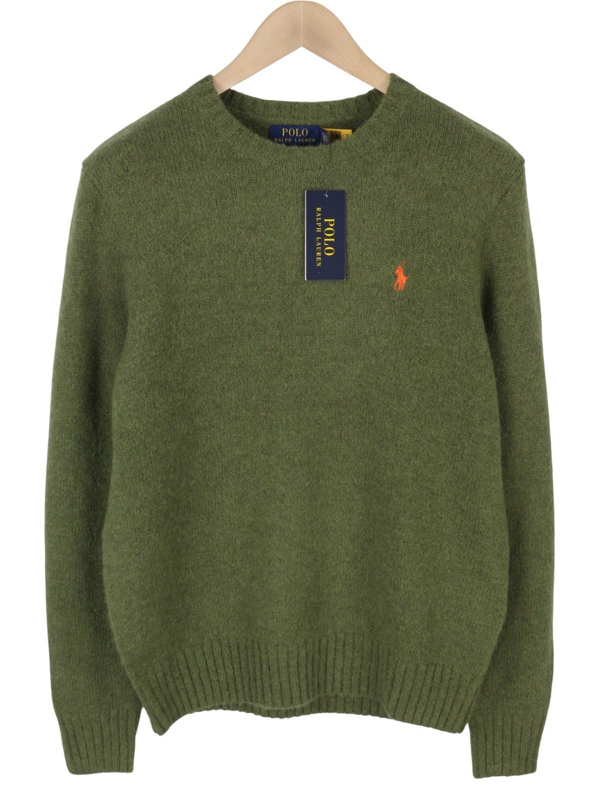 RALPH LAUREN Classics New Olive Men Jumper M Wool Alpaca Melange Pullover