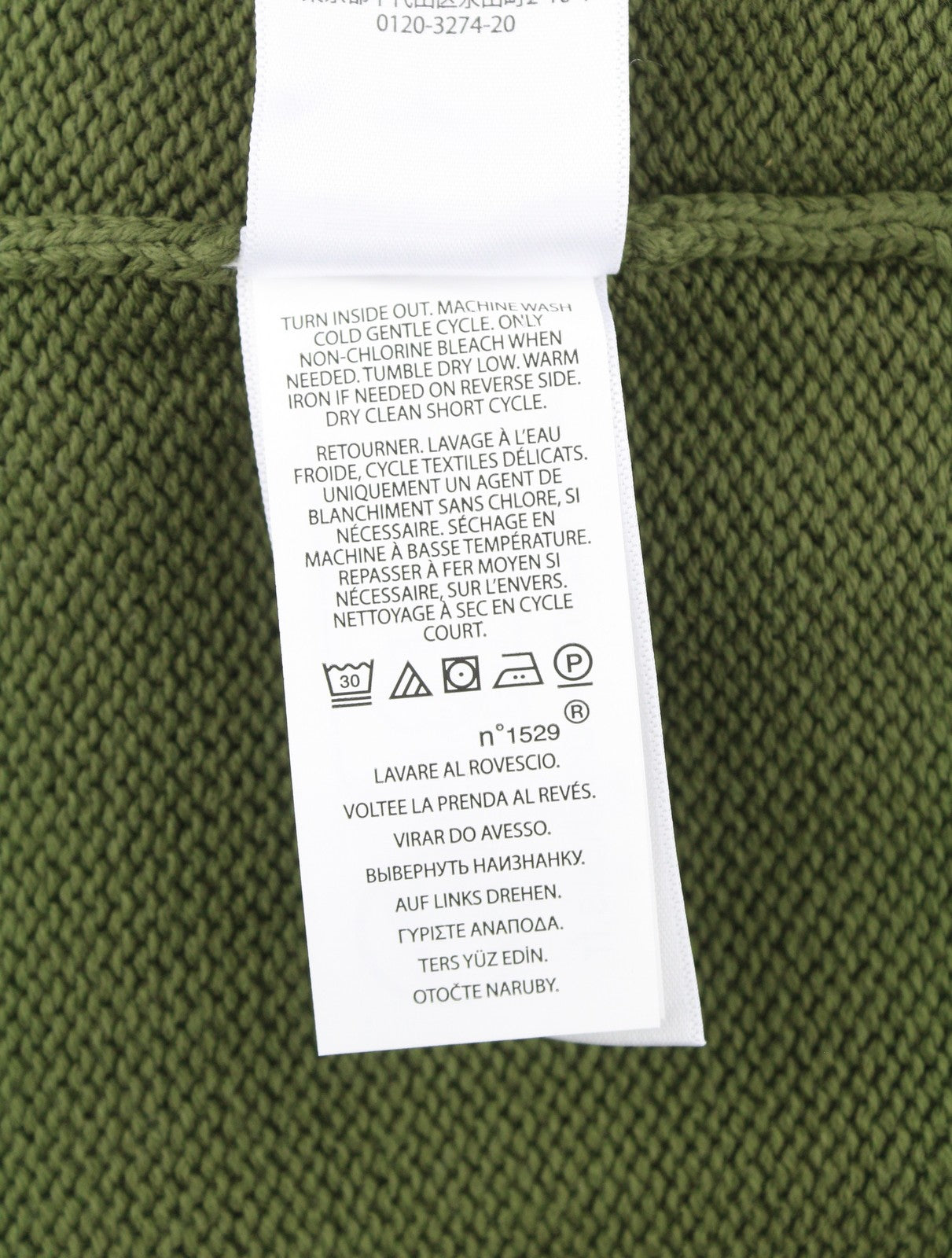 RALPH LAUREN Classics Olive Men Jumper M Half Zip Neck Fine Knit Pull On