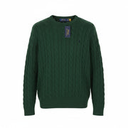 RALPH LAUREN Driver CN Long Sleeve Men Jumper XL Green Knit Pull On RRP214