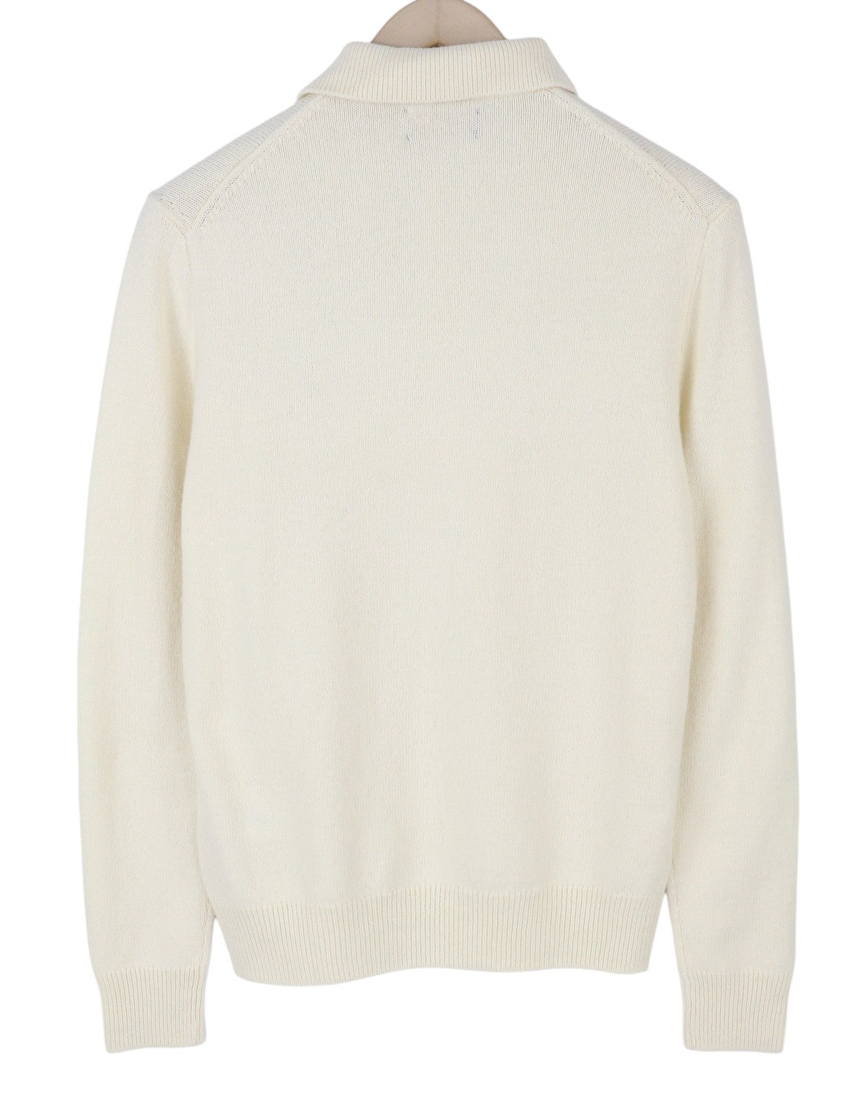 RALPH LAUREN Classics Cream Men Jumper 2XL Wool Blend Polo Pull On RRP220
